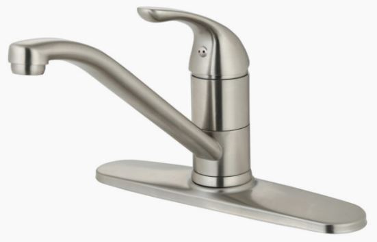 Noble Single-Handle Kitchen Faucet, Brushed Nickel 191-6573-BN