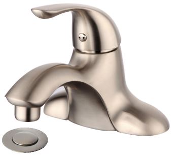 Noble One Handle Bathroom Faucet, Brushed Nickel 201-7694-BN
