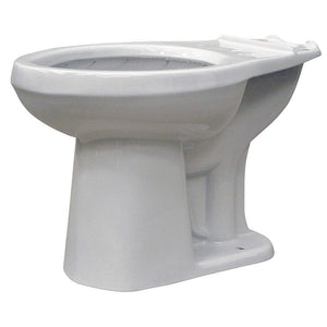 Gerber Elongated Toilet Bowl 17" ADA Height w/ 12" Rough-in 1.28 gpf, White